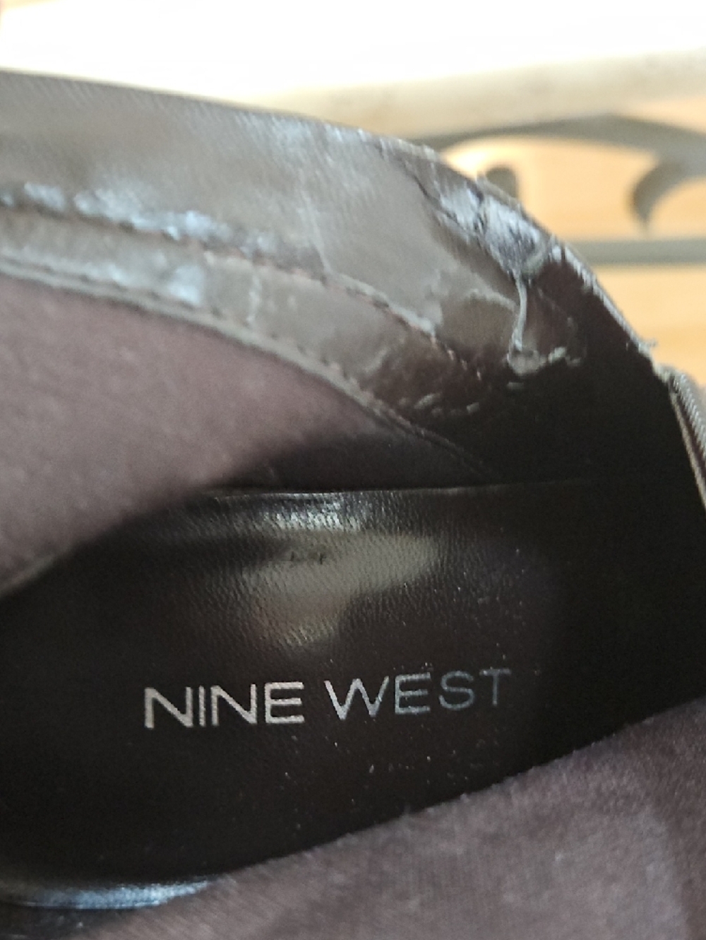 Nine West Dark Brown Square-Toe Leather Ankle Boots - Picture 4 of 12